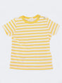 Image for Kids Boy's Cotton Striped T-Shirt ,Yellow/White