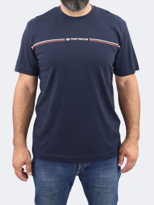 Image for Men's Brand Logo Printed,Navy