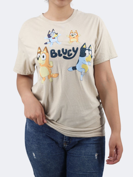 Image for Women's Printed Over Size T-Shirt,Beige