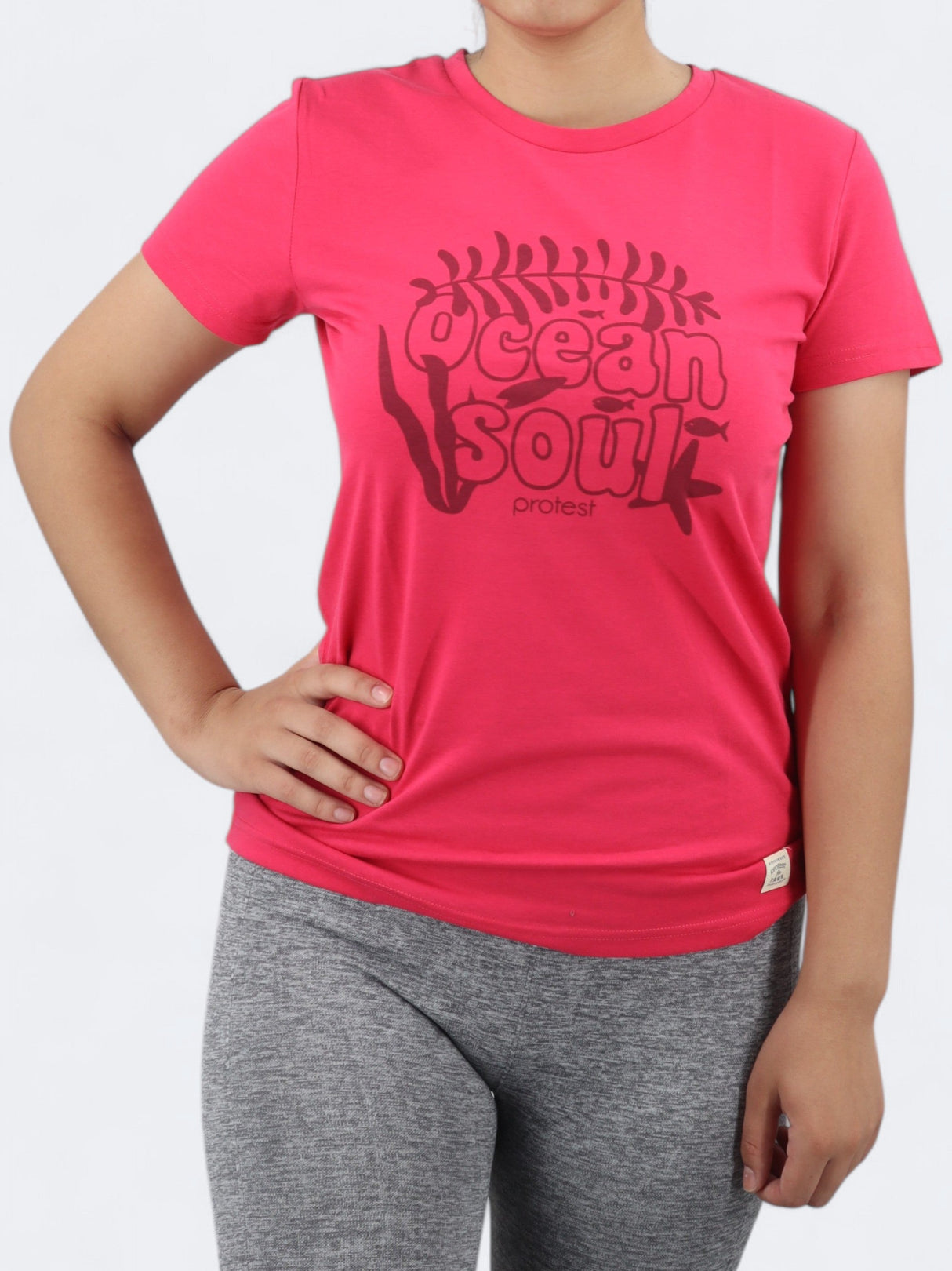 Image for Women's Printed T-Shirt,Pink