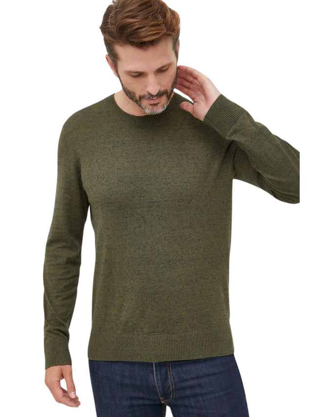 Image for Men's Plain Top,Olive Green