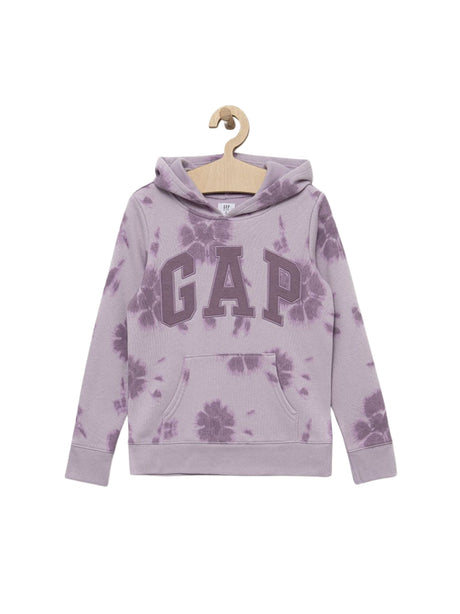 Image for Kids Girl's Brand Logo Printed Pocket Hoodies Sweaters,Purple