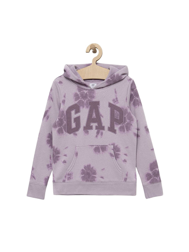 Image for Kids Girl's Brand Logo Printed Pocket Hoodies Sweaters,Purple