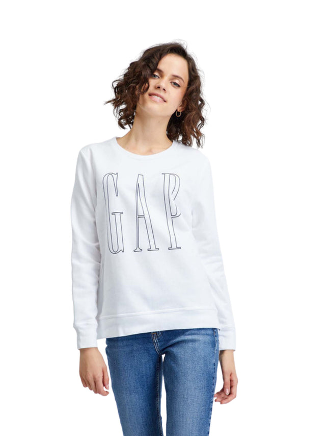 Image for Women's Brand Logo Printed Top,White