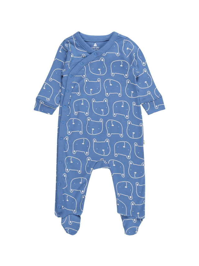 Image for Kids Boy's Snap Button Printed Jumpsuit,Blue