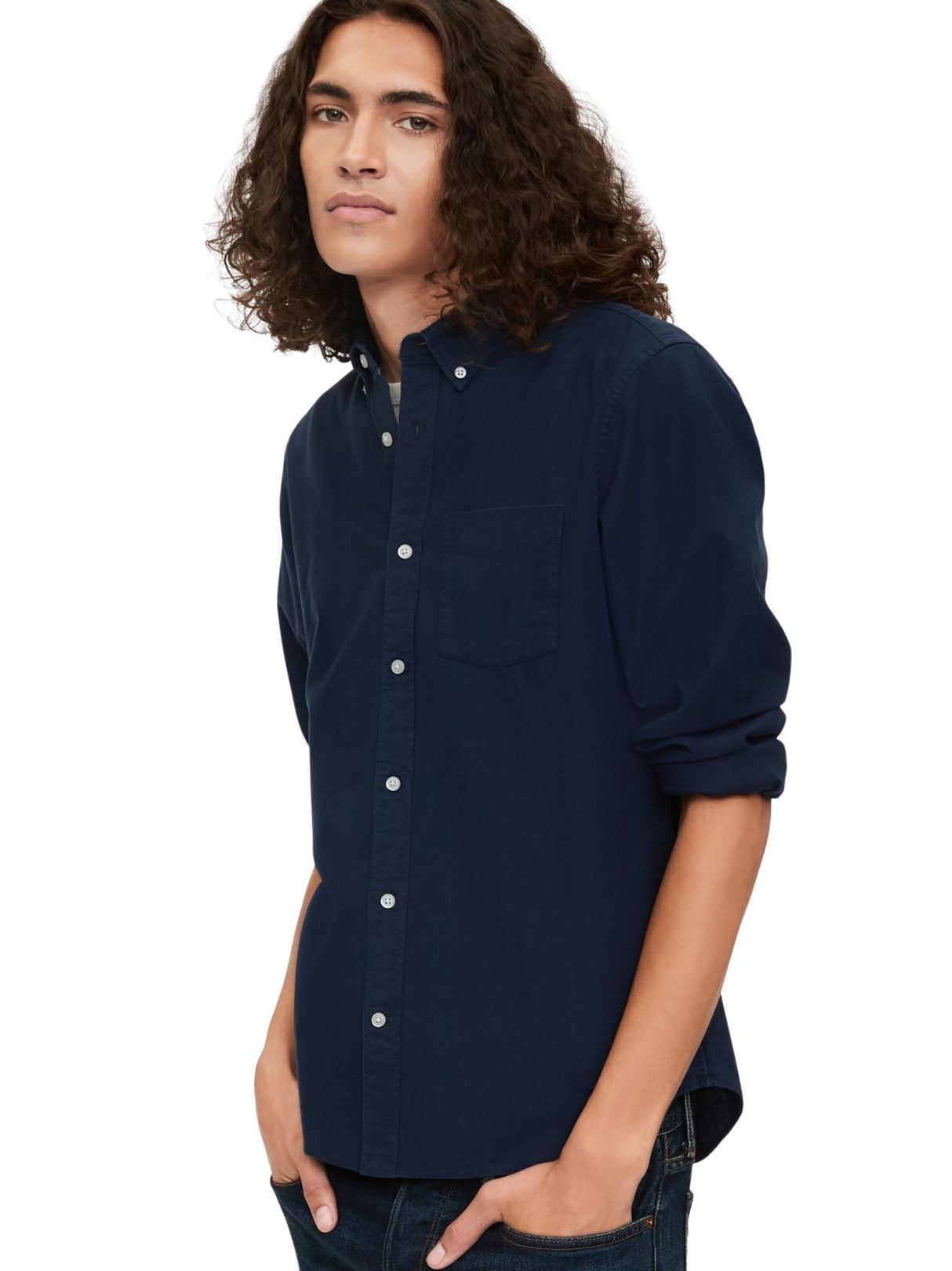 Image for Men's Buttons Down Shirt,Navy