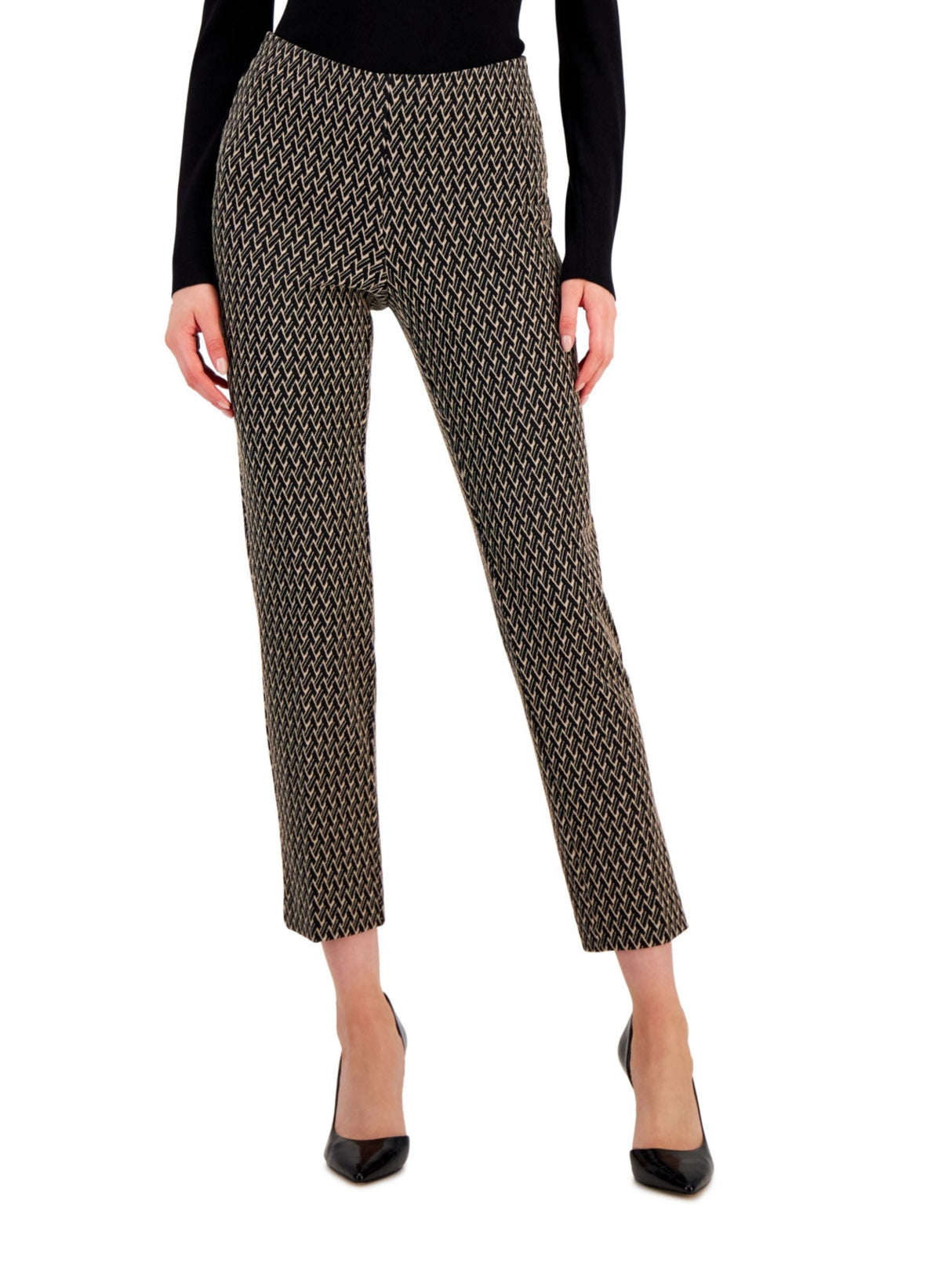 Women's Graphic Pant,Black/ Beige