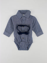 Image for Kids Boy Printed 3 Pcs Jumpsuits, Beige/Blue