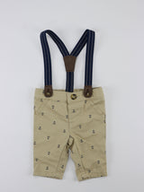 Image for Kids Boy Printed 3 Pcs Jumpsuits, Beige/Blue