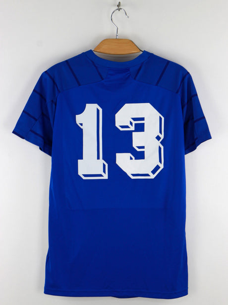 Women's Striped With Logo Embroidered Sport Top,Blue