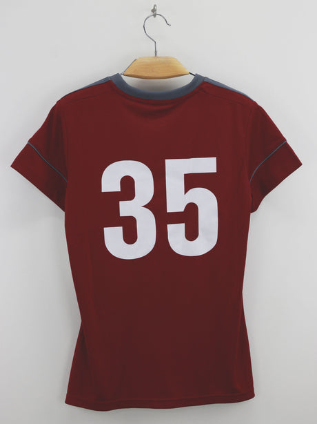 Women's Graphic Print Sport Top,Burgandy