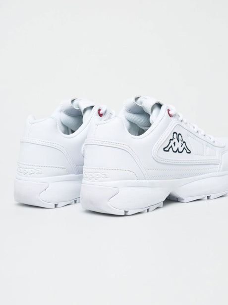 Women's Embroidered Logo Brand Shoes,White