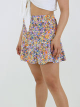 Image for Women's Floral Printed Mini Skirt,Multi