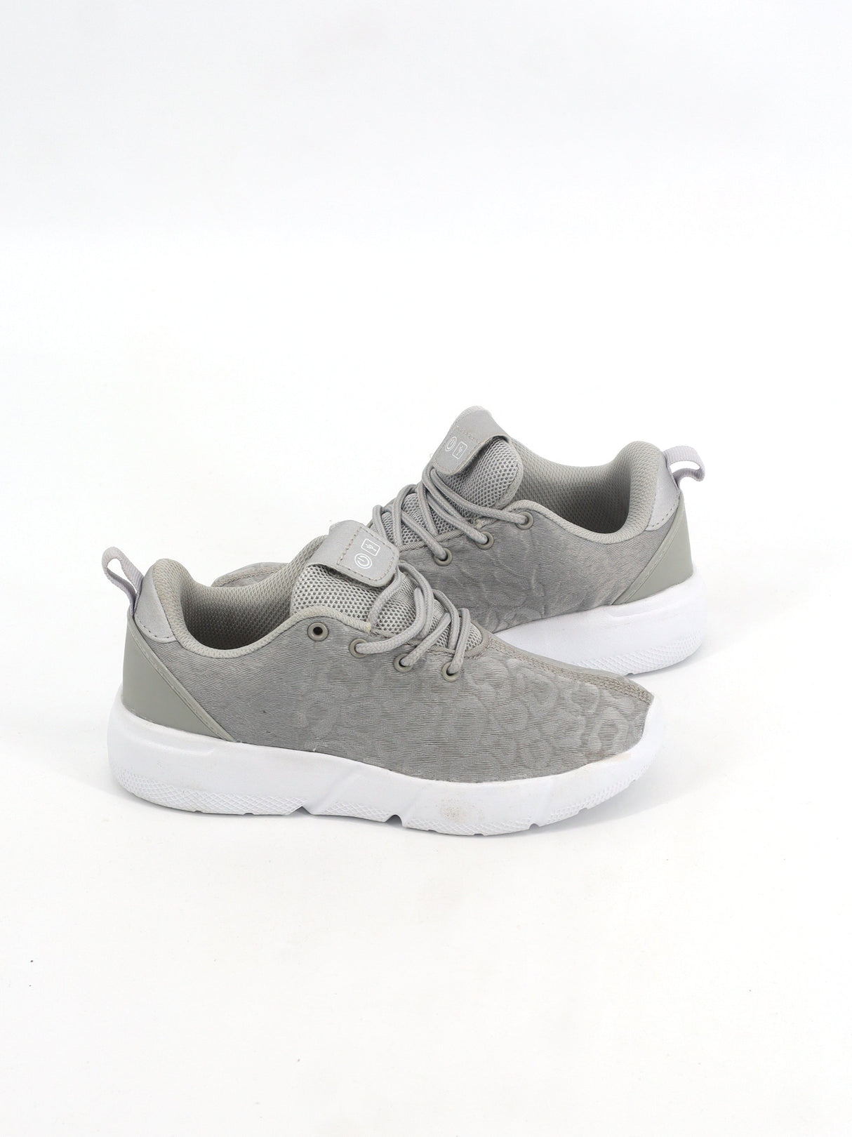 Image for Kids Girl's Textured Sneakers,Light Grey