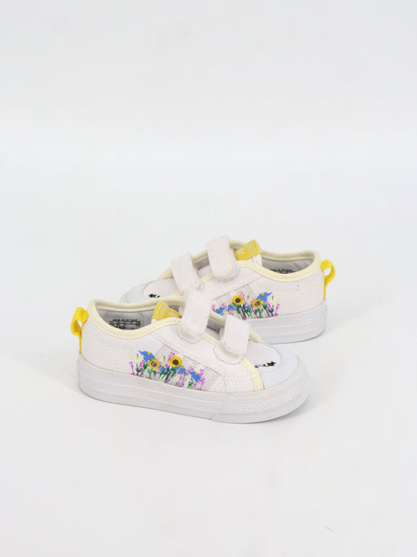 Kids Girl's Graphic Printed Shoes,White