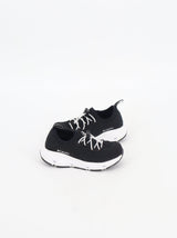 Kids Boy's Brand Logo Printed Sneakers,Black