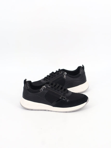 Image for Women's Textured Casual Sneakers,Black