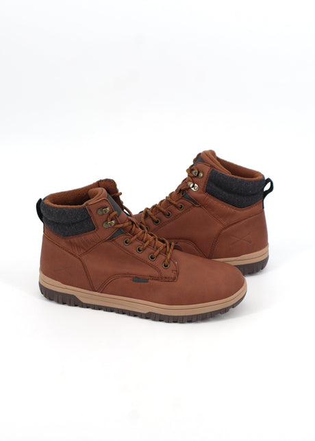 Men's Plain Ankle Boots,Brown