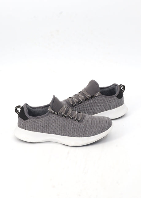 Men's Plain Running Shoes,Grey