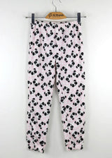 Image for Kids Girl's Graphic Embroidered Hoodie & Pants Sleepwear Set,White/Pink