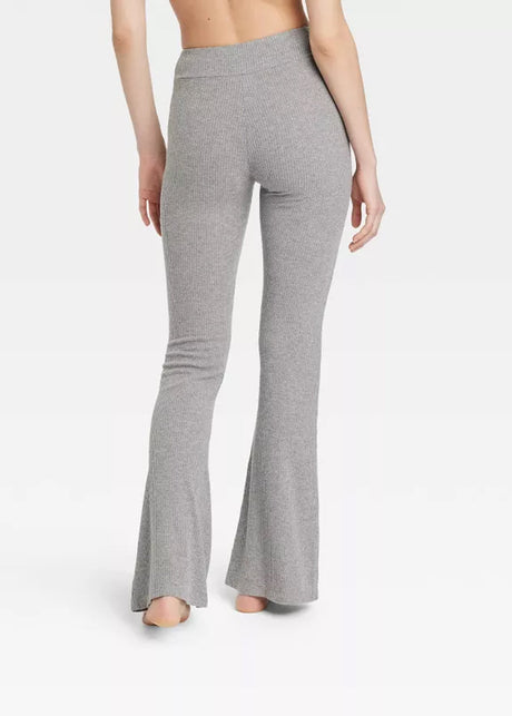 Women's Ribbed Casual Pants,Grey