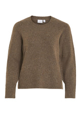Women's Plain Sweater,Light Brown