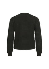 Women's Open Knitted Cardigan,Black