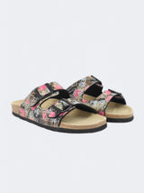 Women's Tropical Printed Slippers,Multi