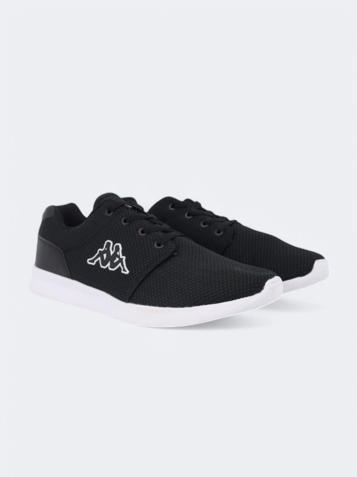 Men's Brand Logo Patched Sneakers,Black