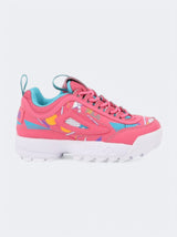 Kids Girl's Printed Sneakers,Pink
