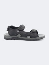 Men's Textured Sandals,Black