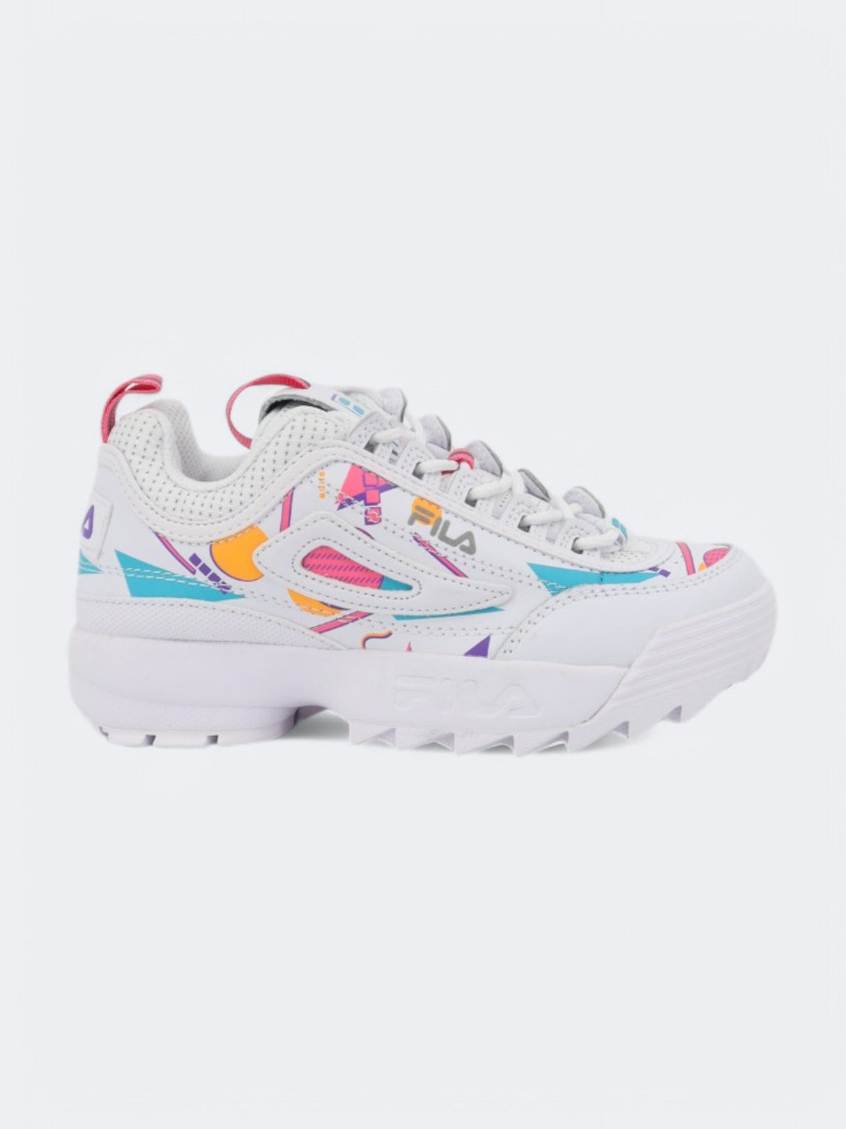 Kids Girl's Printed Sneakers,White