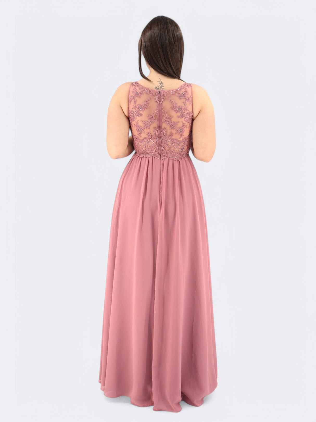 Women's Beads Embroidered Dress,Pink