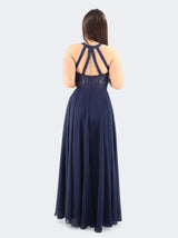 Women's Beads Sequined Dress,Navy