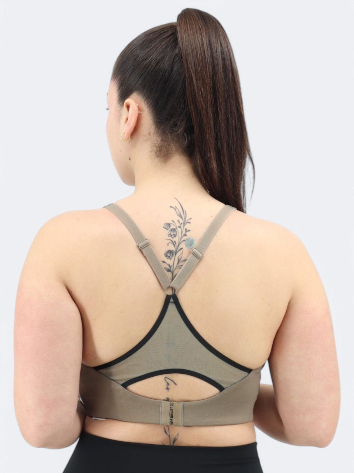 Women's Sports Cropped Top,Taupe