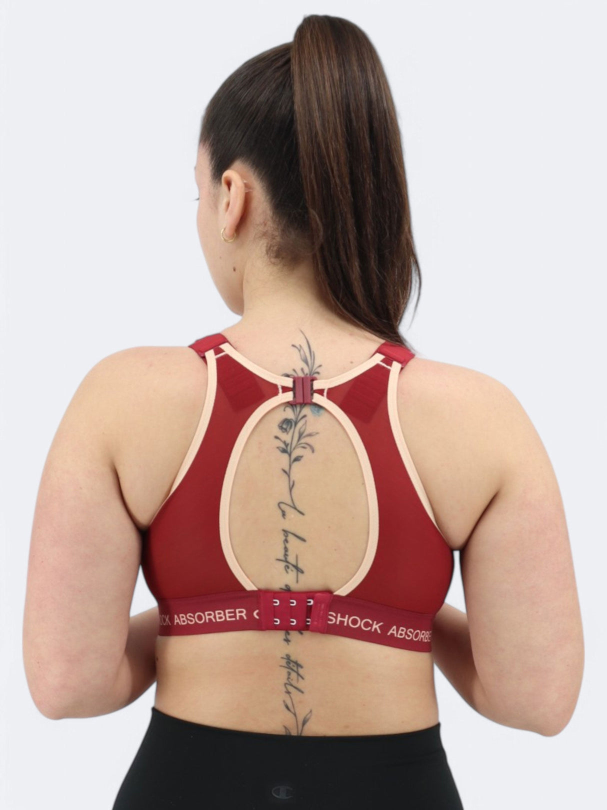 Women's Textured Sports Bra,Burgundy