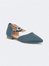 Women's Plain Vielo Flat Shoes,Blue