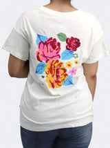 Women's Printed/Embroidered Top,White