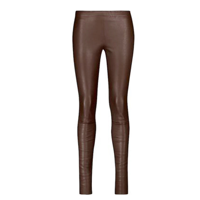 Image for Women's Faux Leather Skinny Legging,Brown